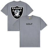 Las Vegas Raiders GOLF WANG Motto T-Shirt Silver - NFL