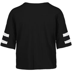 Miami Dolphins '47 Women's Premier Scout Cropped V-Neck T-Shirt Black - 47 brand