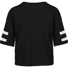 Baltimore Ravens '47 Women's Premier Scout Cropped V-Neck T-Shirt Black - 47 brand
