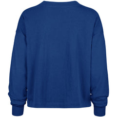 New York Giants '47 Women's Muse Sydney Long Sleeve Cropped T-Shirt Royal - 47 brand