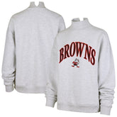 Cleveland Browns '47 Women's Vantage Mock Neck Pullover Sweatshirt Heather Gray - 47 brand
