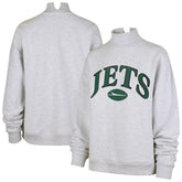New York Jets '47 Women's Vantage Mock Neck Pullover Sweatshirt Heather Gray - 47 brand