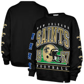 New Orleans Saints '47 Women's Go Big Oversized Pullover Sweatshirt Black - 47 brand