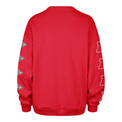 Kansas City Chiefs '47 Women's Go Big Oversized Pullover Sweatshirt Red - 47 brand