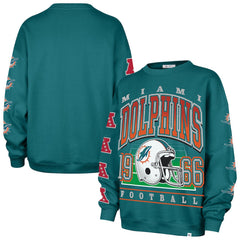 Miami Dolphins '47 Women's Go Big Oversized Pullover Sweatshirt Aqua - 47 brand
