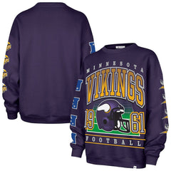 Minnesota Vikings '47 Women's Go Big Oversized Pullover Sweatshirt Purple - 47 brand
