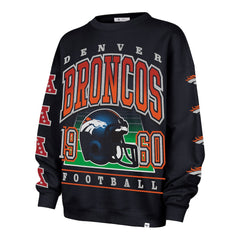 Denver Broncos '47 Women's Go Big Oversized Pullover Sweatshirt Navy - 47 brand