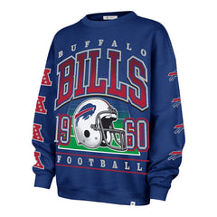 Buffalo Bills '47 Women's Go Big Oversized Pullover Sweatshirt Royal - 47 brand