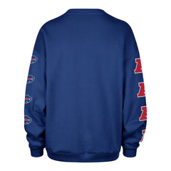 Buffalo Bills '47 Women's Go Big Oversized Pullover Sweatshirt Royal - 47 brand