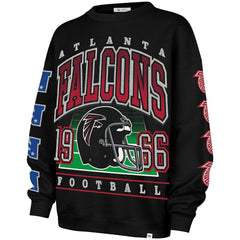 Atlanta Falcons '47 Women's Go Big Oversized Pullover Sweatshirt Black - 47 brand