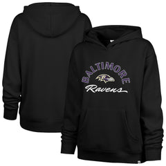 Baltimore Ravens '47 Women's Whirlwind Naomi Pullover Hoodie Black - 47 brand