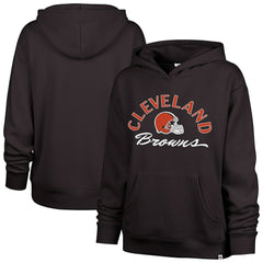 Cleveland Browns '47 Women's Whirlwind Naomi Pullover Hoodie Brown - 47 brand