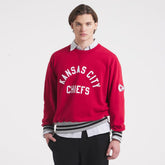 Kansas City Chiefs x Todd Snyder Relaxed Canadian Fleece Crew Red - NFL