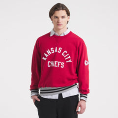 Kansas City Chiefs x Todd Snyder Relaxed Canadian Fleece Crew Red - NFL