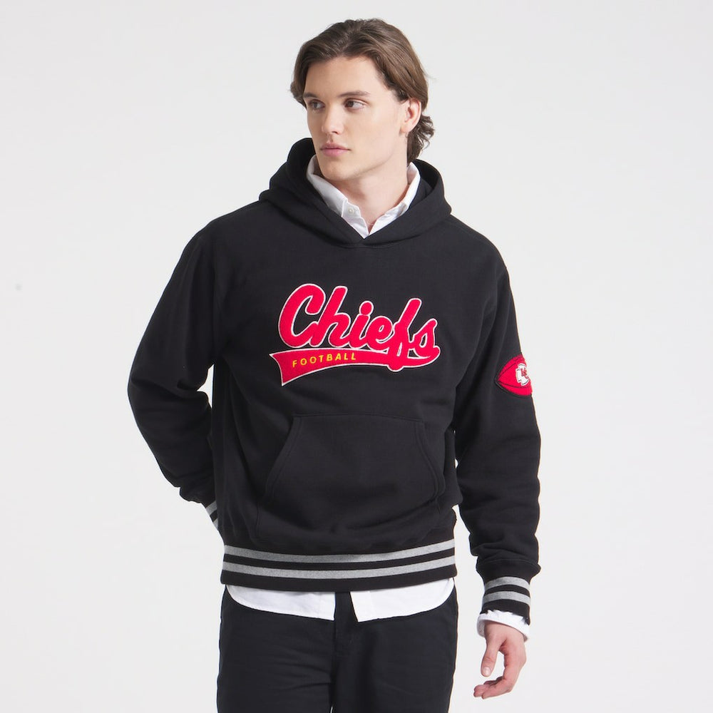 Kansas City Chiefs x Todd Snyder Relaxed Canadian Fleece Hoodie Black - NFL