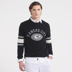 Kansas City Chiefs x Todd Snyder Cashmere Crew Sweater Black - NFL