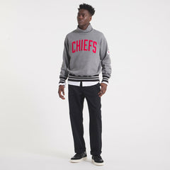 Kansas City Chiefs x Todd Snyder Relaxed Canadian Fleece Turtleneck Heather Gray - NFL