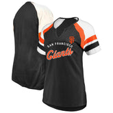 San Francisco Giants Profile Women's Arched Notch Neck T-Shirt Lifestyle