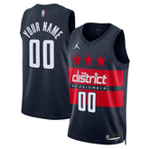 NBA - Washington Wizards Jordan Brand Unisex 2024/25 Custom Swingman Jersey - Statement Edition - Navy