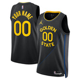 NBA - Golden State Warriors Jordan Brand Unisex 2024/25 Custom Swingman Jersey - Statement Editi- Black