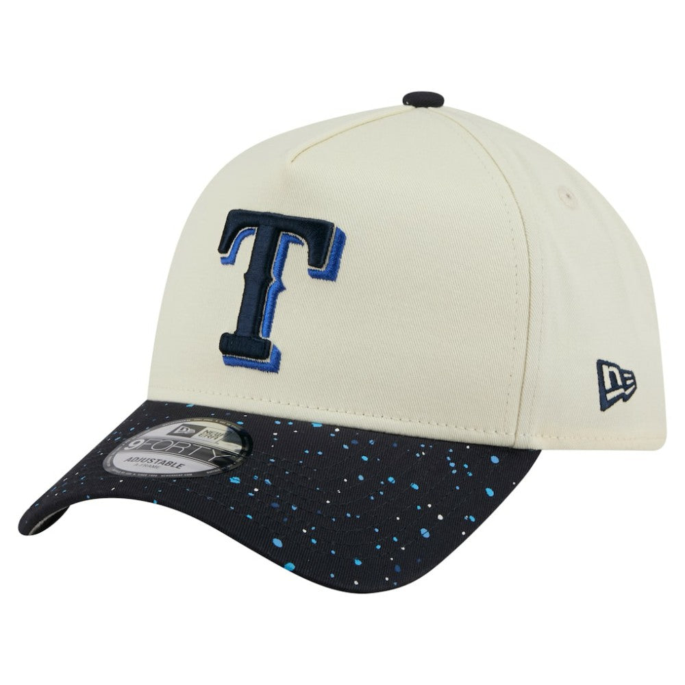 Texas Rangers New Era Speckle A-Frame 9FORTY Adjustable Hat Lifestyle