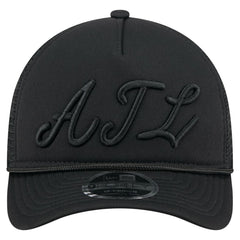 Atlanta Braves New Era City Initial 9FORTY A-Frame M-Crown Adjustable Trucker Hat Lifestyle