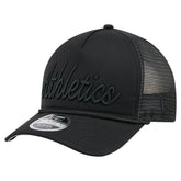 Athletics New Era City Initial 9FORTY A-Frame M-Crown Adjustable Trucker Hat Lifestyle