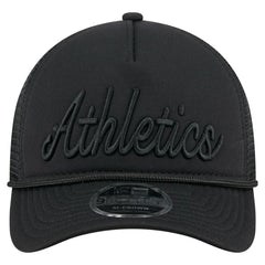 Athletics New Era City Initial 9FORTY A-Frame M-Crown Adjustable Trucker Hat Lifestyle