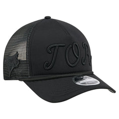 Toronto Blue Jays New Era City Initial 9FORTY A-Frame M-Crown Adjustable Trucker Hat Lifestyle