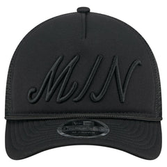 Minnesota Twins New Era City Initial 9FORTY A-Frame M-Crown Adjustable Trucker Hat for sale