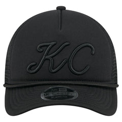 Kansas City Royals New Era City Initial 9FORTY A-Frame M-Crown Adjustable Trucker Hat Lifestyle