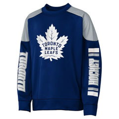 Auston Matthews Toronto Maple Leafs - Outerstuff Youth Best Defense Name & Number Crewneck Sweatshirt Blue