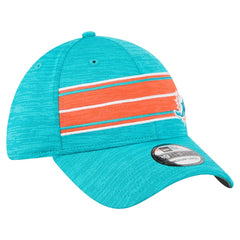 Miami Dolphins New Era Stripes 39THIRTY Flex Hat Aqua - NFL