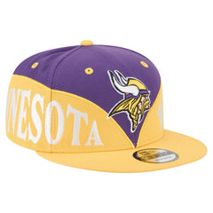 Minnesota Vikings New Era Split 9FIFTY Snapback Hat Purple/Gold - NFL