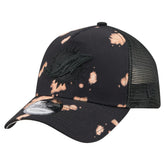 Miami Dolphins New Era Bleached 9FORTY A-Frame Adjustable Hat Black - NFL