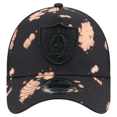 Las Vegas Raiders New Era Bleached 9FORTY A-Frame Adjustable Hat Black - NFL