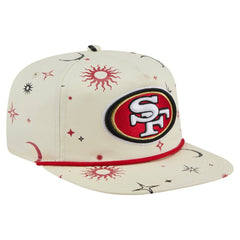 San Francisco 49ers New Era Celestial Golfer Snapback Hat Cream - NFL