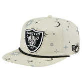 Las Vegas Raiders New Era Celestial Golfer Snapback Hat Cream - NFL