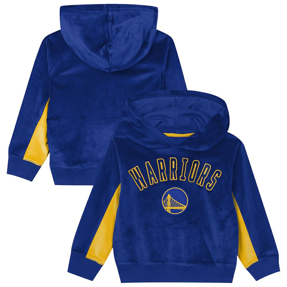 NBA - Golden State Warriors Outerstuff Preschool Velour Hoodie - Royal