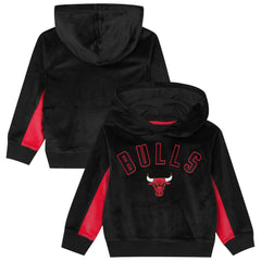 NBA - Chicago Bulls Outerstuff Preschool Velour Hoodie - Black