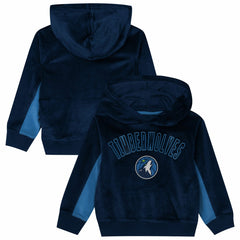 NBA - Minnesota Timberwolves Outerstuff Preschool Velour Hoodie - Navy