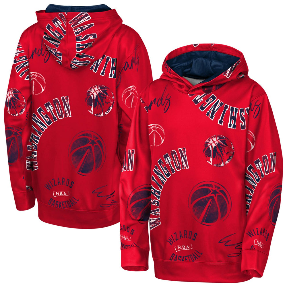 NBA - Washington Wizards Outerstuff Youth Moving Violation Hoodie - Red