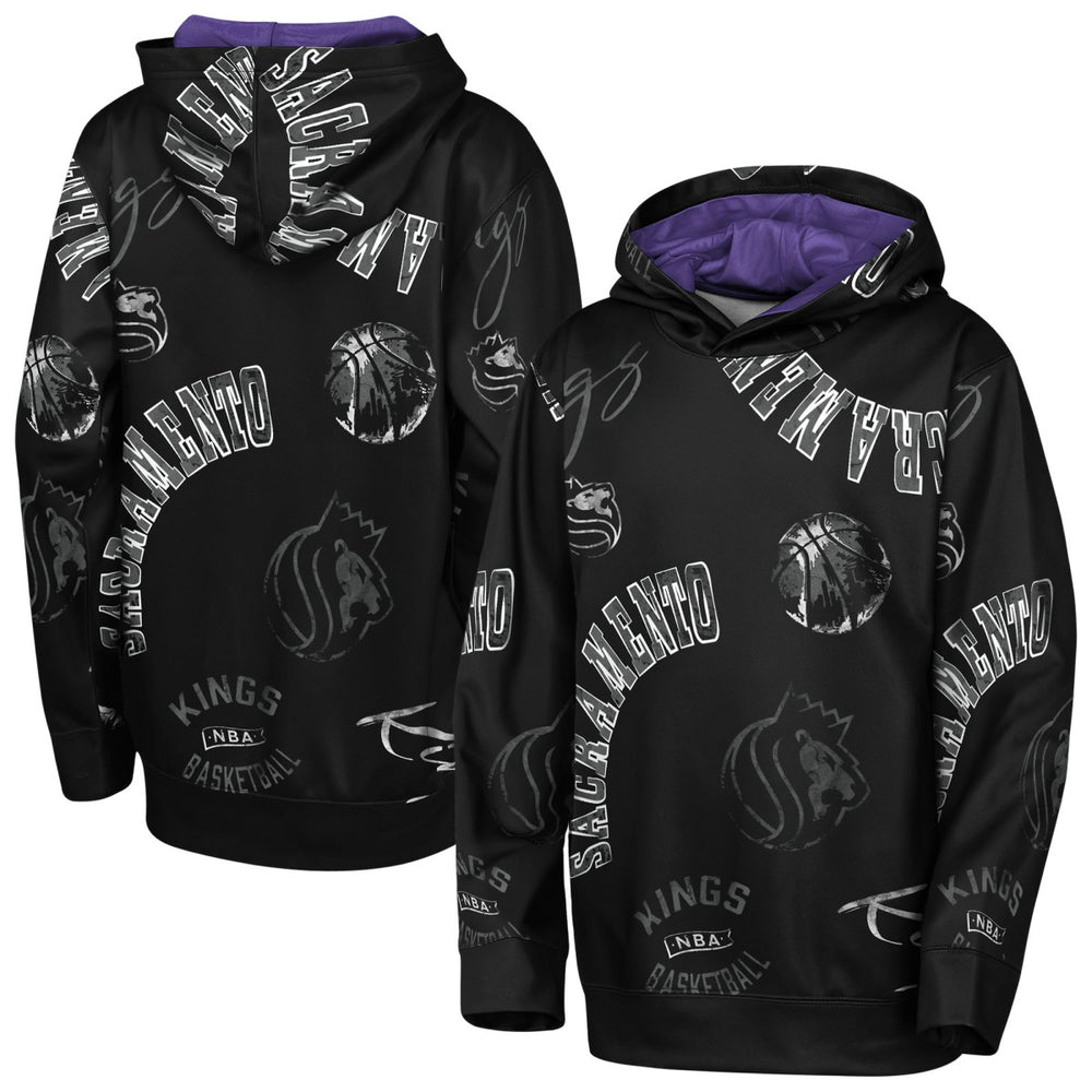 NBA - Sacramento Kings Outerstuff Youth Moving Violation Hoodie - Black