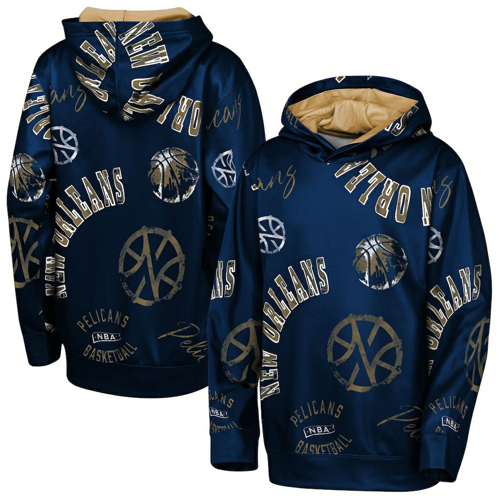 NBA - New Orleans Pelicans Outerstuff Youth Moving Violation Hoodie - Navy