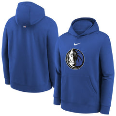 Nike - Dallas Mavericks Youth 2025/26 Club Fleece Hoodie - Blue