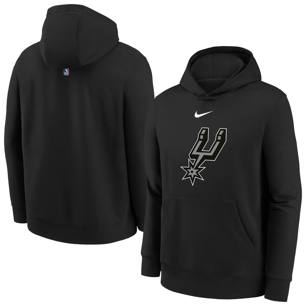 Nike - San Antonio Spurs Youth 2025/26 Club Fleece Hoodie - Black