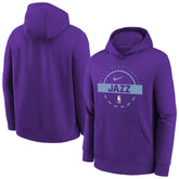 Nike - Utah Jazz Youth 2025/26 Club Fleece Practice Hoodie - Purple