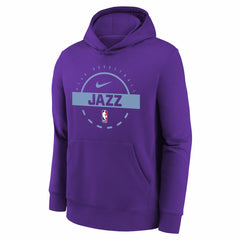Nike - Utah Jazz Youth 2025/26 Club Fleece Practice Hoodie - Purple