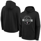 Nike - San Antonio Spurs Youth 2025/26 Club Fleece Practice Hoodie - Black
