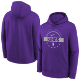Nike - Sacramento Kings Youth 2025/26 Club Fleece Practice Hoodie - Purple